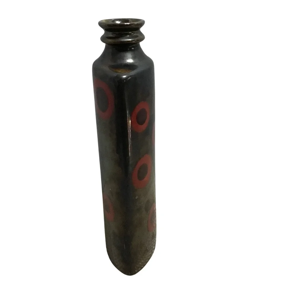 Large Abstract Vase Modern Art Glass Ceramic Hematite Decorative Unique‎